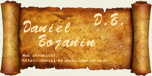 Daniel Bojanin vizit kartica